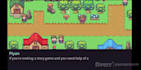code a 2d story game in topdown or side scrolling