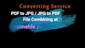 convert jpg to pdf, pdf to jpg within few hours