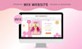 design and redesign retro style wix website, bold wix website design