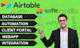 design powerful airtable softr web apps with  automation