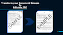 convert an low quality document image into a high quality pdf