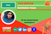 create, optimize facebook business page