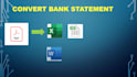 convert PDF transaction to excel or CSV,