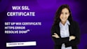 setup fix SSL certificate and https error on wix