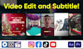 do video editing with subtitles, captions and effects
