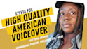 record a professional american female voice over in english