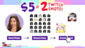 custom stickers or emotes for twitch, kick, discord, facebook