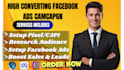 setup pixel facebook ads campaign research audience boost sales