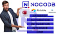 set up nocodb to manage data, airtable, microsoft access, baserow, goggle sheet