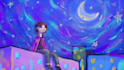 animate a 2d lofi loop