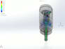 analyze fluid flow, heat transfer, and stress using ansys and solidworks