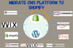 do shopify migration wordpress to shopify migrate to shopify wix to shopify