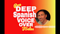 record a deep spanish latin american bilingual male voice