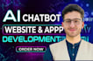 develop ai chatbot developer chatgpt, saas apps, manychat, ai mobile app chatbot