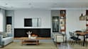 design modern living room interior 3d render