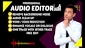 remove background noise, do audio clean up, audio editing