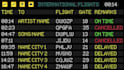 make airport board music visualizer or audio visualizer