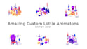 do unique lottie animation for logo, gif, loader, vector illustration