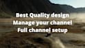 create, setup, design, youtube channel and intro, outro