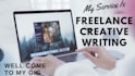 be your professional freelance writer