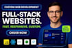 build a custom full stack website using react, node, and mongodb