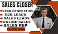 be sales closer salesperson b2b sales lead telemarketing sales agent online sale