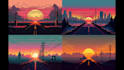 create custom pixel art backgrounds and game scenes