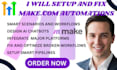be your make com expert for automation, scenario design, and API integration