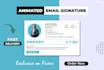 create HTML email signature, animated HTML email signature