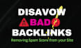 disavow bad backlinks and improve your site SEO