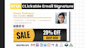 create html email signature, clickable html email signature