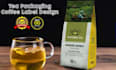 do amazing tea packaging and coffee label design