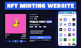 create nft websites for minting n stacking, smart contract, web3 nft marketplace