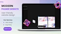 design modern framer website, framer landing page, figma to framer website