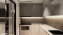 3d interior with realistic rendering for home or office