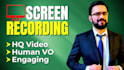 do screen recording with voiceover in high quality