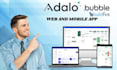 do bubble adalo bubble io website buildfire flutterflow web saas mvp mobile app