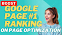 provide on page seo optimization 1st page google ranking