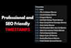 make perfectly synced karaoke timestamps and SEO friendly youtube timestamps