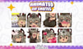 draw custom vtuber animated emotes and alert
