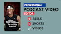 make podcast video, audio editing,  ugc and show notes