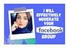 be your facebook group or page admin or moderator