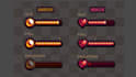 do pixel art UI, hud, pixel hud, icon, gui, game interface, health bar screen
