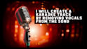 create a karaoke track by removing vocals from the song