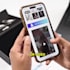 design nfc digital business card with qr code