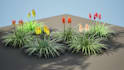 pro render realistic 3d plant animation, cgi flower design, 3d flower animation