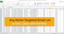 provide targeted email list