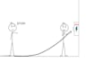 design stick figure in comic style