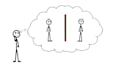 design stick figure in comic style