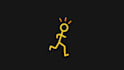 design stick figure in comic style